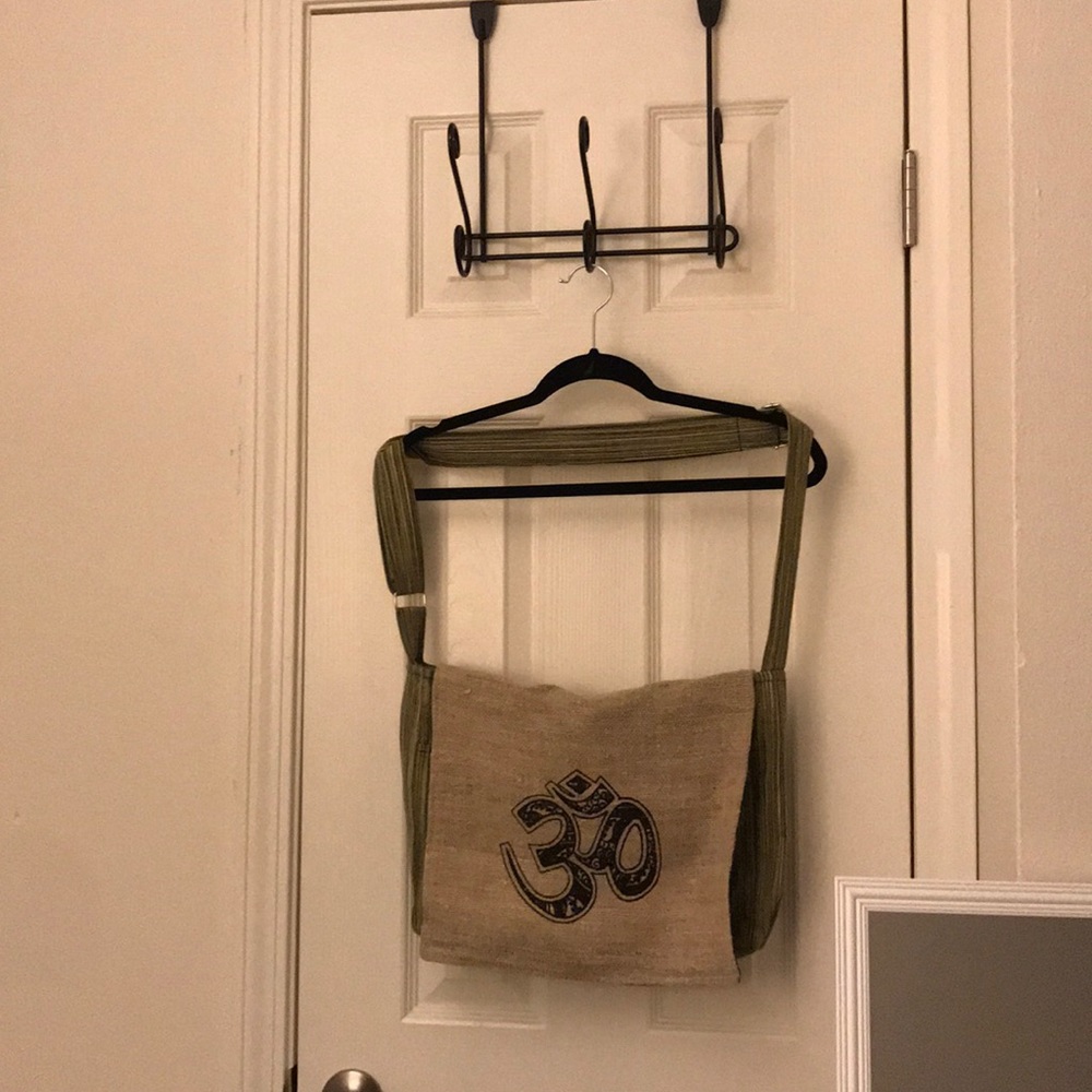 Hemp and canvas Ohm bag.